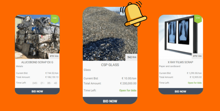 get-notified waste materials and waste products alerts
