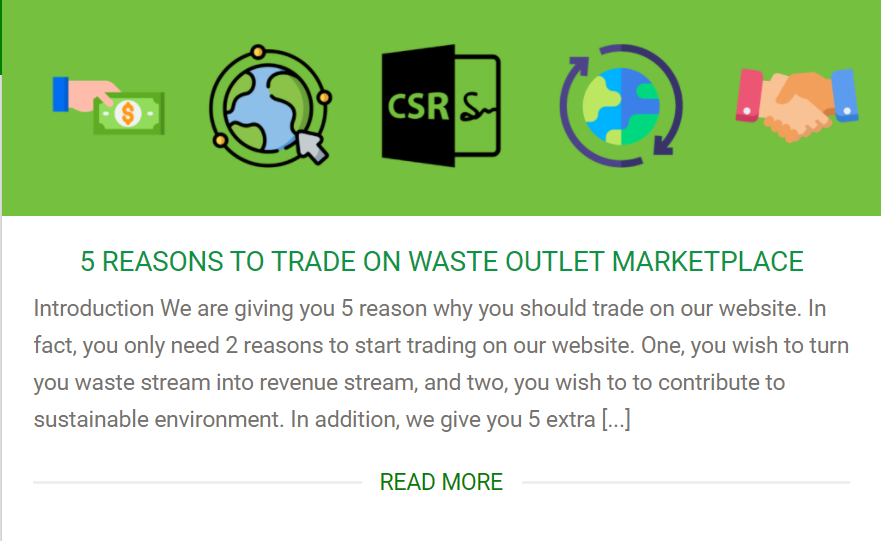 5 reasons to trade on waste outlet marketplace